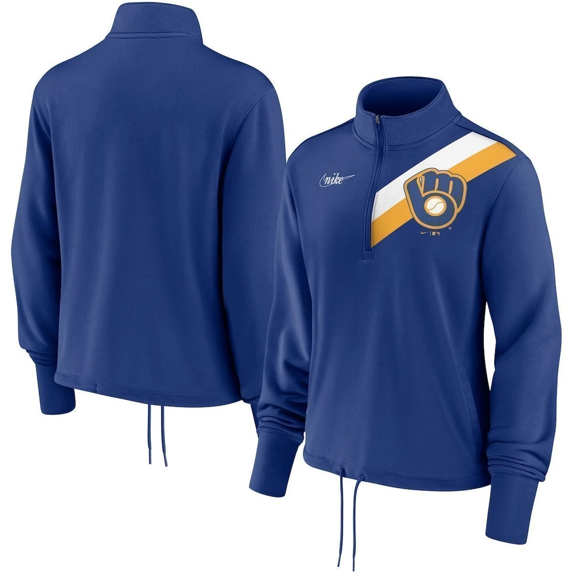 Coupon β¨ Women's Nike Royal Milwaukee Brewers 1982 Cooperstown Collection Rewind Stripe Performance Half-Zip Pullover π 1 Coupon β¨ Women's Nike Royal Milwaukee Brewers 1982 Cooperstown Collection Rewind Stripe Performance Half-Zip Pullover π