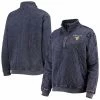 Deals 🧨 Women's Gameday Couture Navy West Virginia Mountaineers Unstoppable Chic Quilted Quarter-Zip Jacket 💯