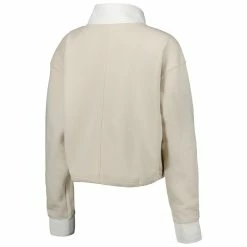 Discount 💯 Women's Gameday Couture Tan/White Alabama Crimson Tide Color-Block Quarter-Zip Jacket 💯 -activewear Sales unnamed file 1040