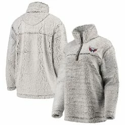 Top 10 ✨ Women's G-III 4Her By Carl Banks Gray Washington Capitals Sherpa Quarter-Zip Pullover Jacket 😀