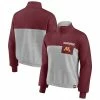 Best Pirce 🥰 Women's Fanatics Branded Maroon/Heathered Gray Minnesota Golden Gophers Sideline To Sideline Colorblock Quarter-Zip Jacket ✨