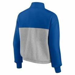 Budget 🌟 Women's Fanatics Branded Royal/Heathered Gray Florida Gators Sideline To Sideline Colorblock Quarter-Zip Jacket ✨ -activewear Sales unnamed file 1091
