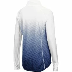 Promo ❤️ Women's Colosseum Navy GA Tech Yellow Jackets Magic Ombre Quarter-Zip Raglan Jacket 🥰 -activewear Sales unnamed file 1095