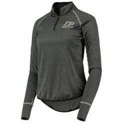 Budget 🔥 Women's Colosseum Black Purdue Boilermakers Stingray Raglan Quarter-Zip Top ⭐ -activewear Sales unnamed file 1102