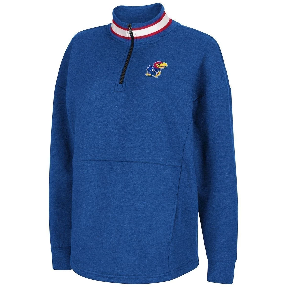 Brand new β€οΈ Women's Colosseum Royal Kansas Jayhawks Alice 2-Hit Fleece Quarter-Zip Jacket π― 3 Brand new β€οΈ Women's Colosseum Royal Kansas Jayhawks Alice 2-Hit Fleece Quarter-Zip Jacket π― - Image 3