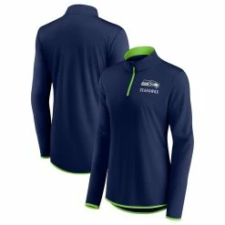 Cheapest β Women's Fanatics Branded College Navy Seattle Seahawks Worth The Drive Quarter-Zip Top π