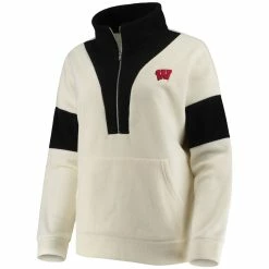 New 😀 Gameday Couture 👩 Women's White/Black Wisconsin Badgers Blocked In Colorblocked Half-Zip Jacket 🥰 6 New 😀 Gameday Couture 👩 Women's White/Black Wisconsin Badgers Blocked In Colorblocked Half-Zip Jacket 🥰 -activewear Sales unnamed file 1155