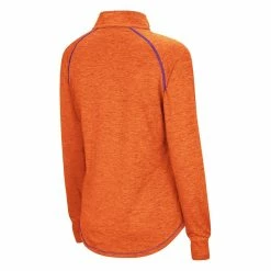 Best Pirce 🥰 Women's Colosseum Orange Clemson Tigers Bikram Quarter-Zip Pullover Jacket 🎁 -activewear Sales unnamed file 1160