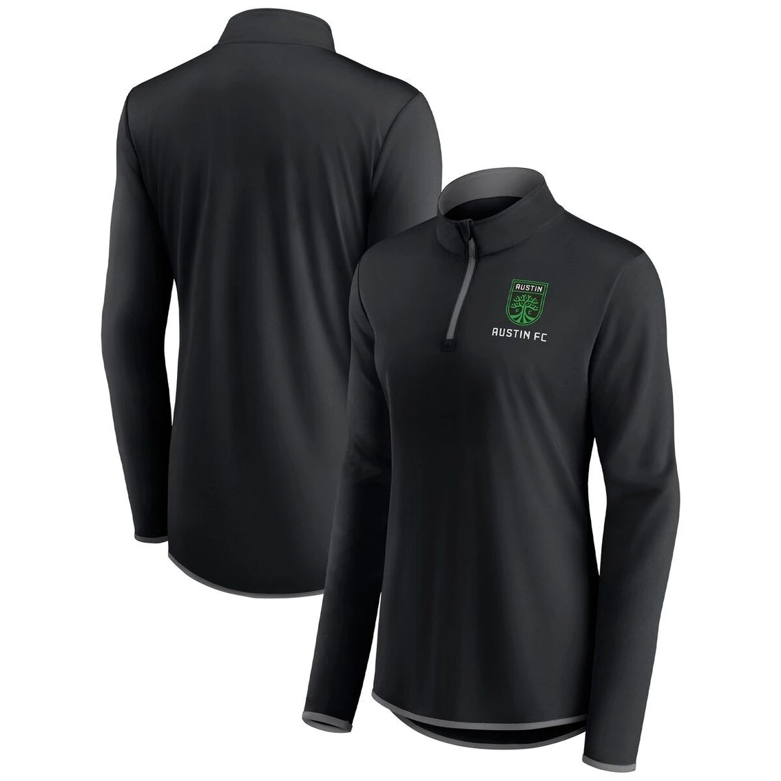 Brand new 💯 Women's Fanatics Branded Black Austin FC Worth The Drive Quarter-Zip Top ✨ 2 Brand new 💯 Women's Fanatics Branded Black Austin FC Worth The Drive Quarter-Zip Top ✨ - Image 2