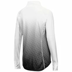 New 🎉 Women's Colosseum White/Black Texas Longhorns Magic Ombre Raglan Quarter-Zip Top 👏 -activewear Sales unnamed file 1184