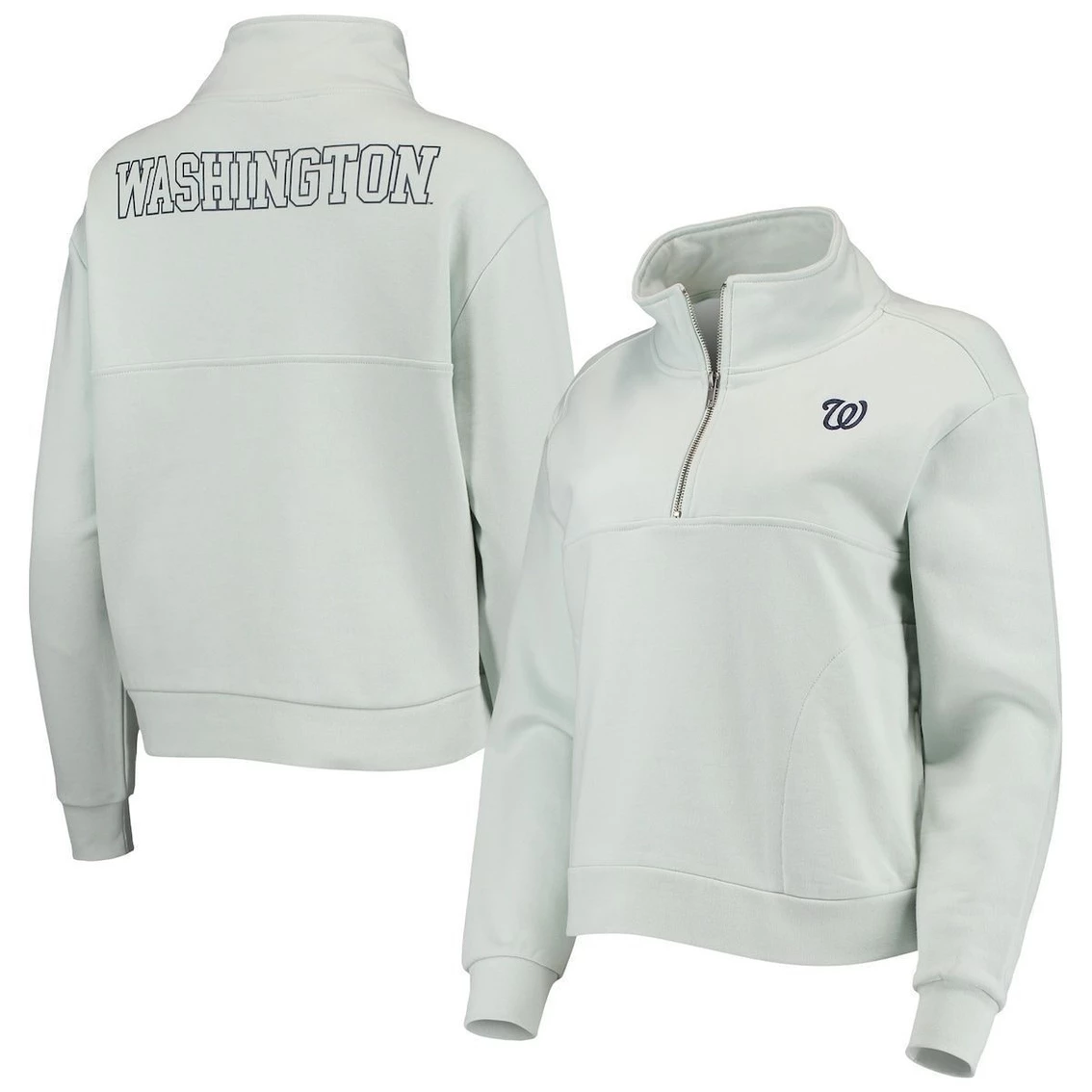 Deals π Women's The Wild Collective Light Blue Washington Nationals Two-Hit Quarter-Zip Pullover Top π 1 Deals π Women's The Wild Collective Light Blue Washington Nationals Two-Hit Quarter-Zip Pullover Top π