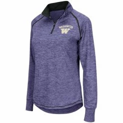 Coupon 😉 Women's Colosseum Purple Washington Huskies Bikram Quarter-Zip Pullover Jacket 😍 -activewear Sales unnamed file 1217