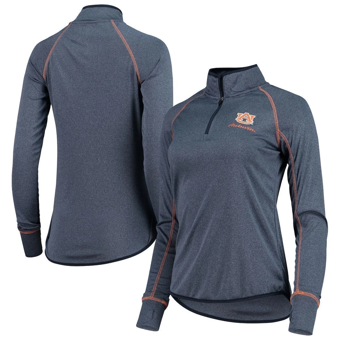 Flash Sale 🎉 Women's Colosseum Navy Auburn Tigers Stingray Raglan Quarter-Zip Top ❤️ 2 Flash Sale 🎉 Women's Colosseum Navy Auburn Tigers Stingray Raglan Quarter-Zip Top ❤️ - Image 2