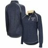 Wholesale ⭐ Women's Colosseum Navy Navy Midshipmen Bikram 1/4 Zip Long Sleeve Jacket 🥰