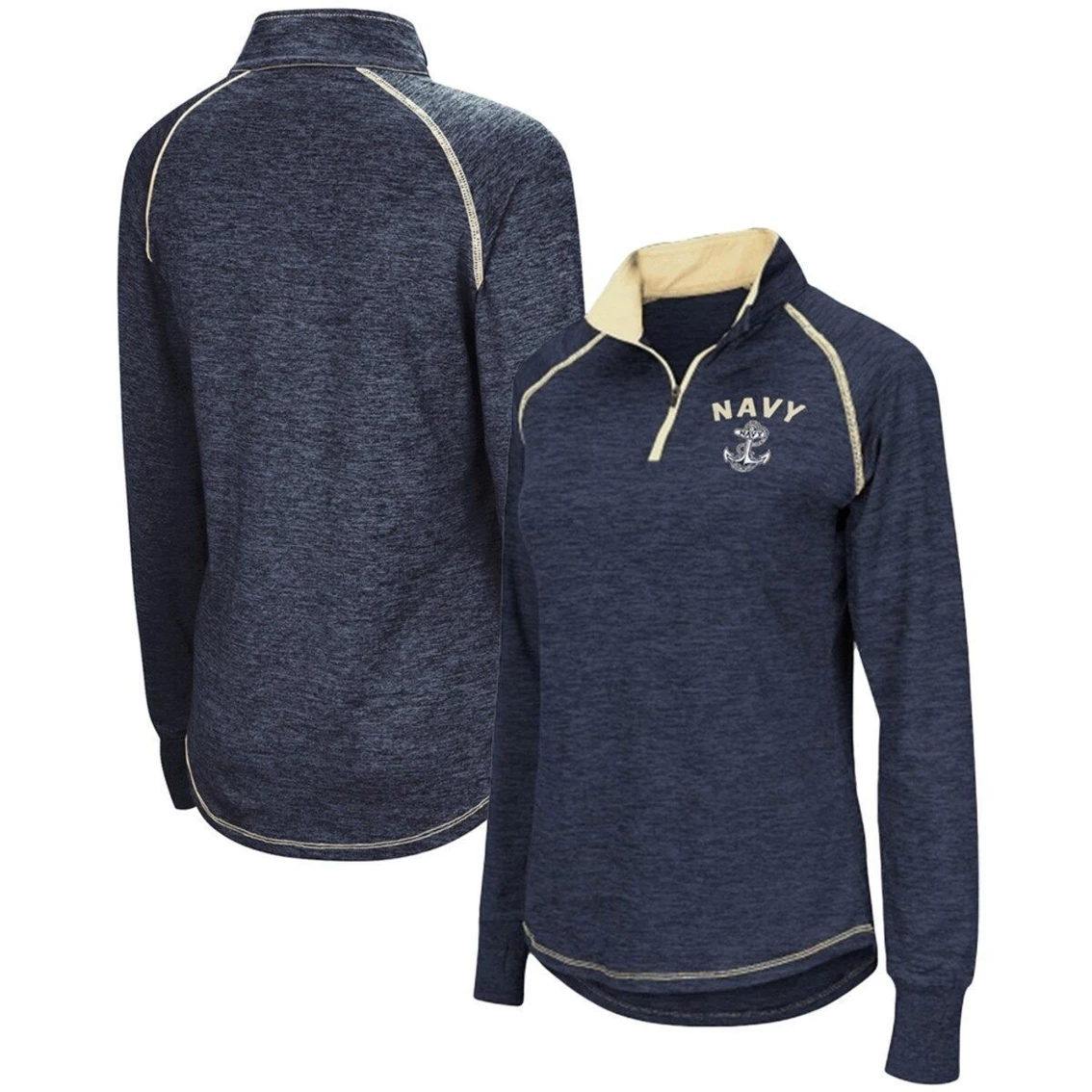 Wholesale ⭐ Women's Colosseum Navy Navy Midshipmen Bikram 1/4 Zip Long Sleeve Jacket 🥰 2 Wholesale ⭐ Women's Colosseum Navy Navy Midshipmen Bikram 1/4 Zip Long Sleeve Jacket 🥰 - Image 2