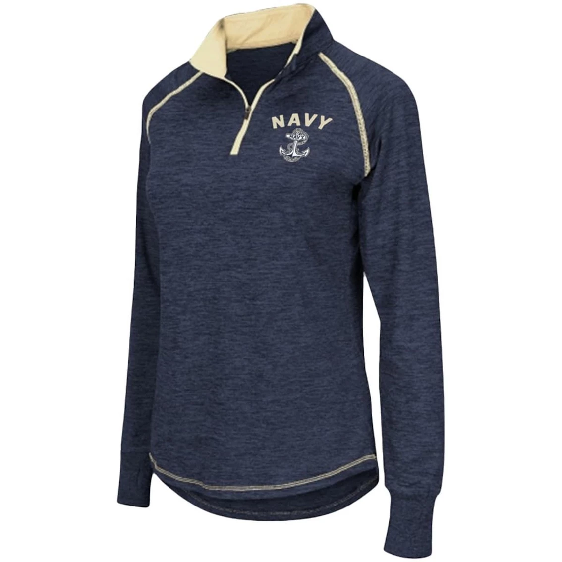 Wholesale ⭐ Women's Colosseum Navy Navy Midshipmen Bikram 1/4 Zip Long Sleeve Jacket 🥰 3 Wholesale ⭐ Women's Colosseum Navy Navy Midshipmen Bikram 1/4 Zip Long Sleeve Jacket 🥰 - Image 3
