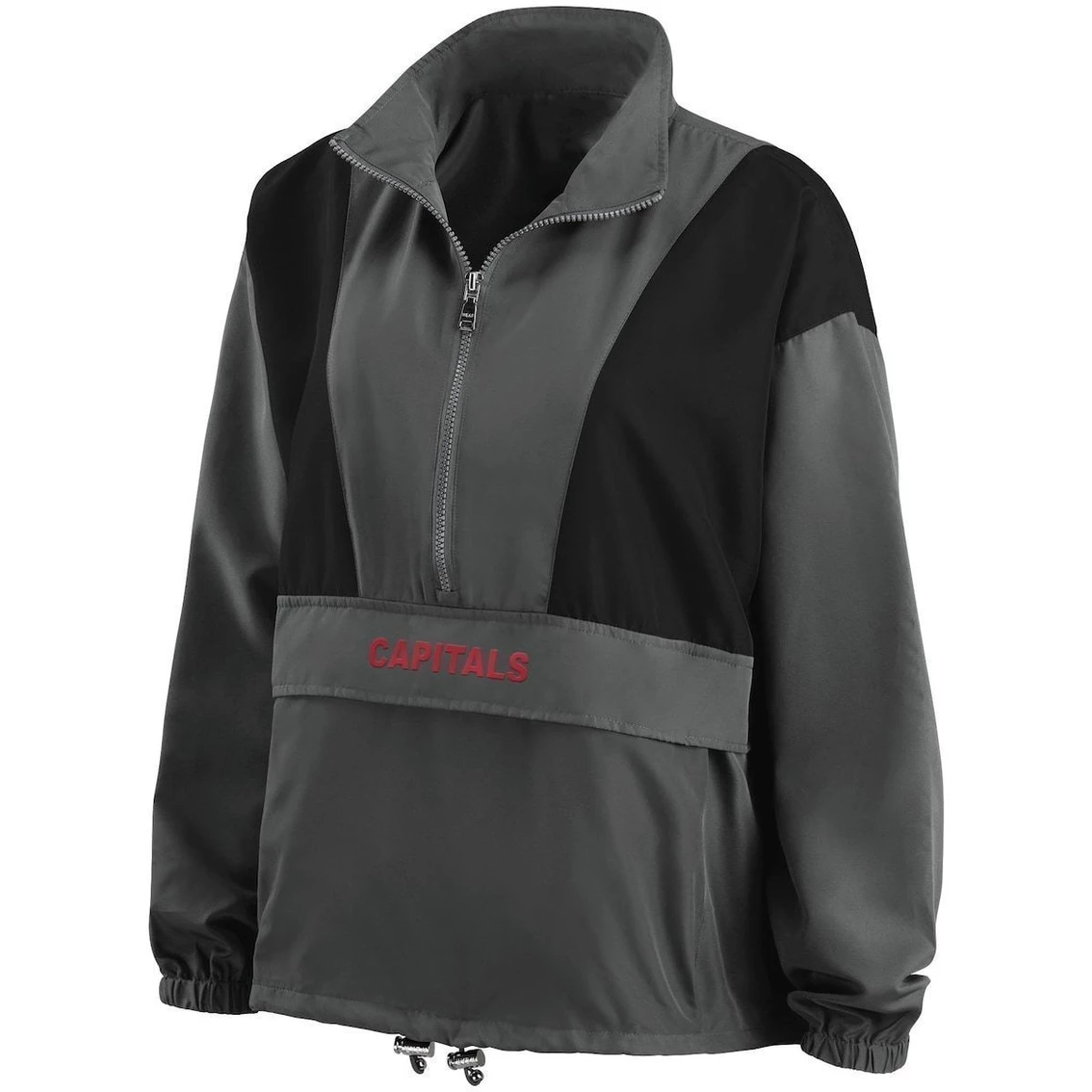 Coupon π― Women's WEAR By Erin Andrews Charcoal Washington Capitals Popover Packable Half-Zip Jacket π― 3 Coupon π― Women's WEAR By Erin Andrews Charcoal Washington Capitals Popover Packable Half-Zip Jacket π― - Image 3