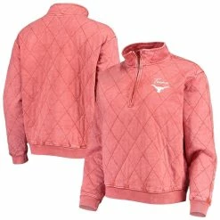 Best Pirce 💯 Women's Gameday Couture Texas Orange Texas Longhorns Unstoppable Chic Quilted Quarter-Zip Jacket ✨