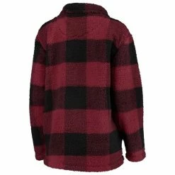 Best reviews of ❤️ Boxercraft 👩 Women's Maroon/Black Virginia Tech Hokies Plaid Sherpa Quarter-Zip Pullover Jacket ✨ -activewear Sales unnamed file 1283