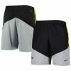 Outlet 👏 Men's Nike Black/Gray Pitt Panthers Performance Player Shorts 🤩