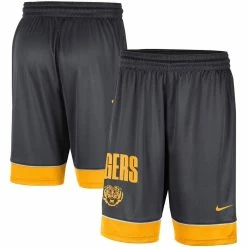 Hot Sale π Men's Nike Charcoal/Gold LSU Tigers Fast Break Shorts π