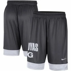 Top 10 👍 Men's Nike Charcoal/White Georgetown Hoyas Fast Break Shorts 🤩