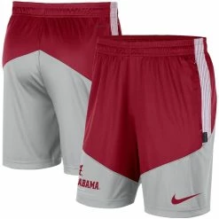 Promo 🔥 Men's Nike Crimson/Gray Alabama Crimson Tide Team Performance Knit Shorts 🧨
