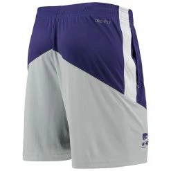 Brand new ⌛ Men's Nike Purple/Gray Kansas State Wildcats Performance Player Shorts 🌟 -activewear Sales unnamed file 1452