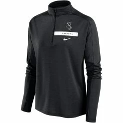 Best deal 🧨 Women's Nike Black Chicago White Sox Primetime Local Touch Pacer Quarter-Zip Top 🔥 -activewear Sales unnamed file 146