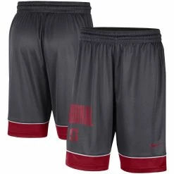 Flash Sale 👍 Men's Nike Charcoal/Crimson Stanford Cardinal Fast Break Shorts 🔥