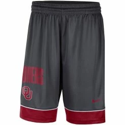 Best Pirce ✔️ Men's Nike Charcoal/Crimson Oklahoma Sooners Fast Break Performance Shorts 🎉 -activewear Sales unnamed file 1555