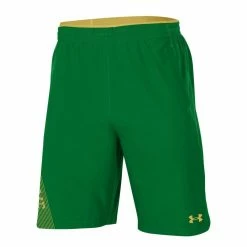 Discount 👏 Men's Under Armour Green Notre Dame Fighting Irish 2021 Sideline Woven Shorts 🎁 -activewear Sales unnamed file 1637