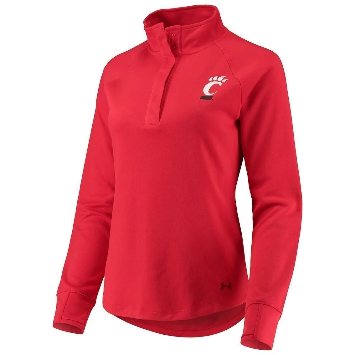 Cheap π Women's Under Armour Red Cincinnati Bearcats Double Knit Raglan Quarter-Snap Jacket π₯ 3 Cheap π Women's Under Armour Red Cincinnati Bearcats Double Knit Raglan Quarter-Snap Jacket π₯ - Image 3