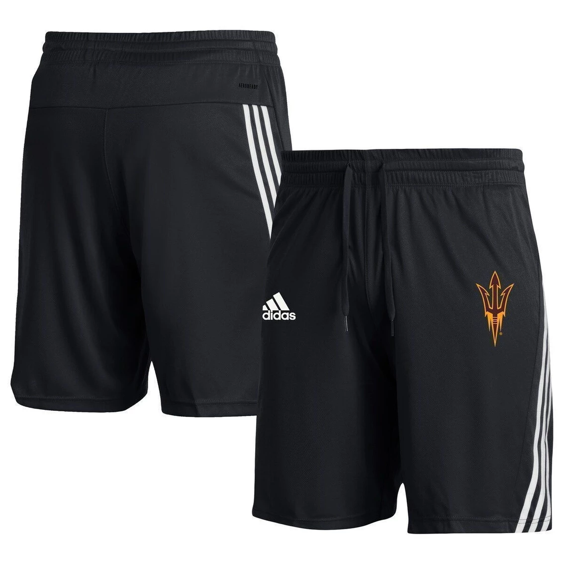 Flash Sale π₯° Men's Adidas Black Arizona State Sun Devils AEROREADY Three-Stripe Knit Shorts π 1 Flash Sale π₯° Men's Adidas Black Arizona State Sun Devils AEROREADY Three-Stripe Knit Shorts π