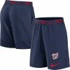 Cheapest 🤩 Men's Nike Navy Washington Nationals Primetime Logo Performance Shorts 🥰