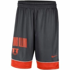 Best Sale 🤩 Men's Nike Charcoal/Orange Illinois Fighting Illini Fast Break Performance Shorts ❤️ -activewear Sales unnamed file 1796