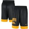 New 😀 Men's Nike Black/White Iowa Hawkeyes Fast Break Shorts 👍