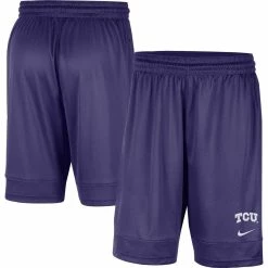 Wholesale 🌟 Men's Nike Purple TCU Horned Frogs Fast Break Team Performance Shorts 🎁