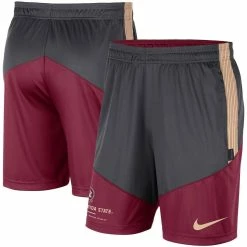 Deals π Men's Nike Anthracite/Garnet Florida State Seminoles Team Performance Knit Shorts π