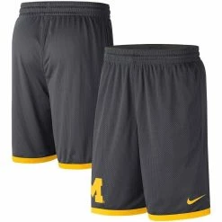 Buy 🔔 Men's Nike Charcoal/Maize Michigan Wolverines Logo Performance Shorts 👍