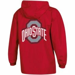 Best reviews of 🎁 Women's Champion Scarlet Ohio State Buckeyes Packable Half-Zip Light Rain Jacket 🤩 -activewear Sales unnamed file 184