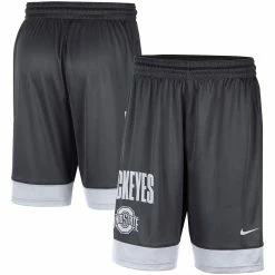 Best Sale π Men's Nike Charcoal/White Ohio State Buckeyes Fast Break Shorts π