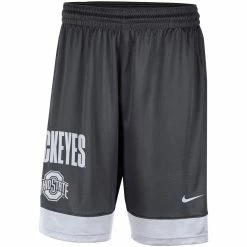 Best Sale 😍 Men's Nike Charcoal/White Ohio State Buckeyes Fast Break Shorts 👍 -activewear Sales unnamed file 1871