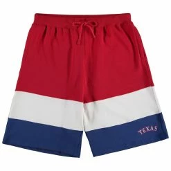 Discount 🧨 Men's Fanatics Branded Red/Royal Texas Rangers Big & Tall Custom Color Shorts 🛒