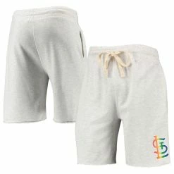 Best reviews of 🛒 Men's Concepts Sport Oatmeal St. Louis Cardinals Mainstream Logo Terry Tri-Blend Shorts 👍