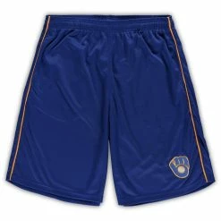 Promo 🔥 Profile Men's Royal Milwaukee Brewers Big & Tall Mesh Shorts ⭐ -activewear Sales unnamed file 1943