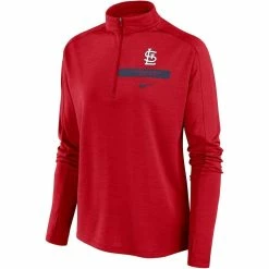 Buy ⭐ Women's Nike Red St. Louis Cardinals Primetime Local Touch Pacer Quarter-Zip Top ✔️ -activewear Sales unnamed file 198