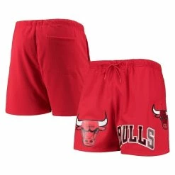 Promo 🔔 Men's Pro Standard Red Chicago Bulls Mesh Capsule Shorts 👍