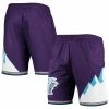 Coupon 🔔 Men's Mitchell & Ness Purple Utah Jazz 1996 Hardwood Classics 75th Anniversary Swingman Shorts 😍