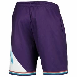 Coupon 🔔 Men's Mitchell & Ness Purple Utah Jazz 1996 Hardwood Classics 75th Anniversary Swingman Shorts 😍 -activewear Sales unnamed file 2001